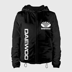 Куртка с капюшоном женская Daewoo logo white, цвет: 3D-черный