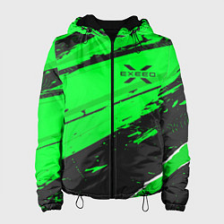 Куртка с капюшоном женская Exeed sport green, цвет: 3D-черный