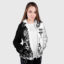 Куртка с капюшоном женская Одни из нас узор блэк, цвет: 3D-белый — фото 2