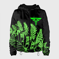 Куртка с капюшоном женская The Last of Us acid logo, цвет: 3D-черный