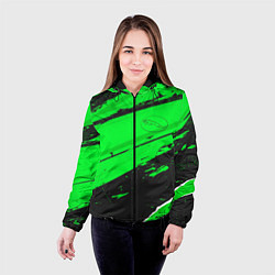 Куртка с капюшоном женская Jaguar sport green, цвет: 3D-черный — фото 2
