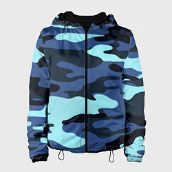 Куртка с капюшоном женская Камуфляж спецназа, цвет: 3D-черный