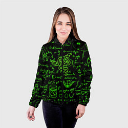Куртка с капюшоном женская Razer patten symbol, цвет: 3D-черный — фото 2