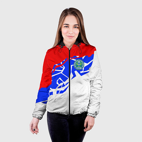 Женская куртка Триколор - ВДВ / 3D-Черный – фото 4