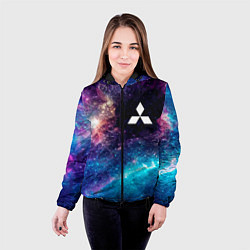 Куртка с капюшоном женская Mitsubishi space auto, цвет: 3D-черный — фото 2