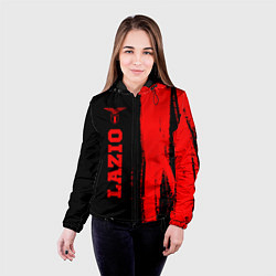 Куртка с капюшоном женская Lazio - red gradient по-вертикали, цвет: 3D-черный — фото 2