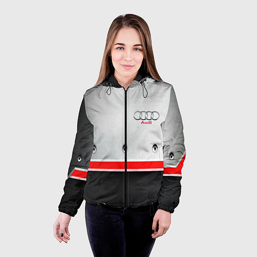 Женская куртка Audi metal sport / 3D-Черный – фото 4