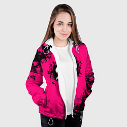 Куртка с капюшоном женская Хвост феи краски аниме, цвет: 3D-белый — фото 2