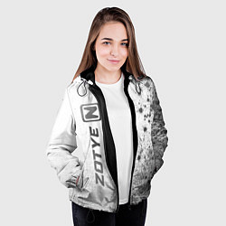 Куртка с капюшоном женская Zotye - white gradient по-вертикали, цвет: 3D-черный — фото 2