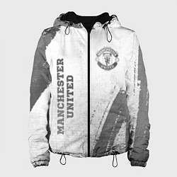 Женская куртка Manchester United - white gradient вертикально