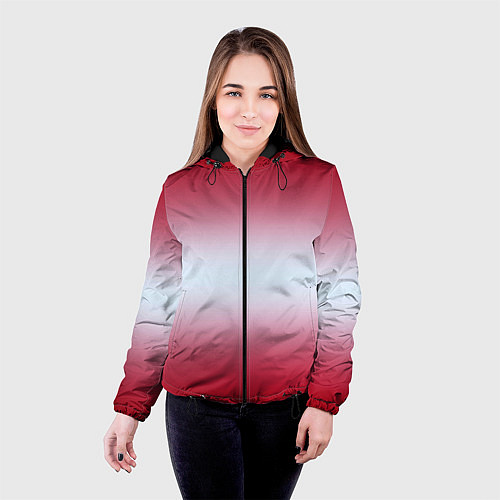 Женская куртка Gradient color / 3D-Черный – фото 4