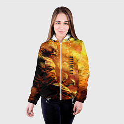 Куртка с капюшоном женская Stalker выживший, цвет: 3D-белый — фото 2