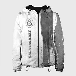 Куртка с капюшоном женская Galatasaray - white gradient по-вертикали, цвет: 3D-черный