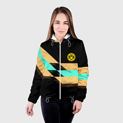 Куртка с капюшоном женская Borussia sport line, цвет: 3D-белый — фото 2