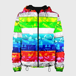 Куртка с капюшоном женская Fortnite color line, цвет: 3D-черный