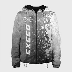 Куртка с капюшоном женская Exeed - grey gradient по-вертикали, цвет: 3D-черный
