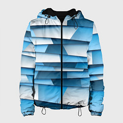 Куртка с капюшоном женская Geometry line, цвет: 3D-черный