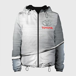 Куртка с капюшоном женская Toyota metalic brend, цвет: 3D-черный