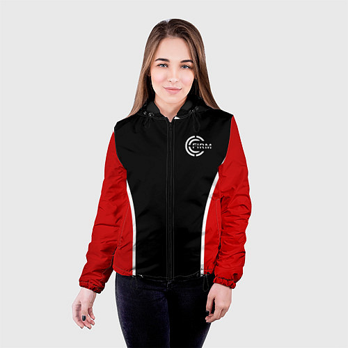 Женская куртка Черно-красный FIRM / 3D-Черный – фото 4