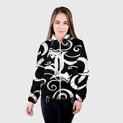Куртка с капюшоном женская Death Note japan anime, цвет: 3D-белый — фото 2
