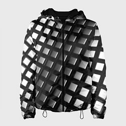 Куртка с капюшоном женская Металлическая текстура авто, цвет: 3D-черный