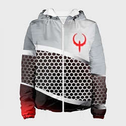 Куртка с капюшоном женская Quake metal steel, цвет: 3D-белый