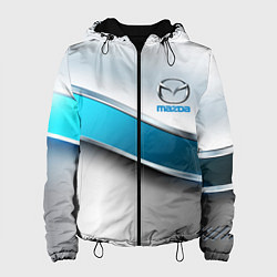 Куртка с капюшоном женская Mazda geometry auto, цвет: 3D-черный