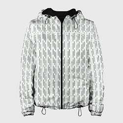 Женская куртка Чёрные точки на белом фоне