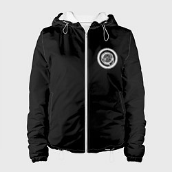 Куртка с капюшоном женская Chrysler logo white, цвет: 3D-белый