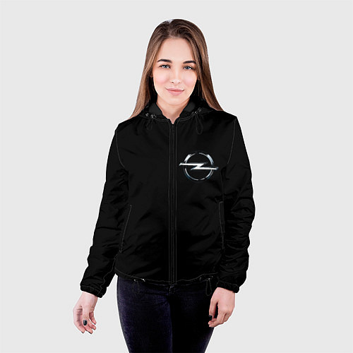 Женская куртка Opel logo auto / 3D-Черный – фото 4