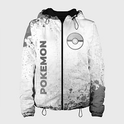 Куртка с капюшоном женская Pokemon - white gradient вертикально, цвет: 3D-черный