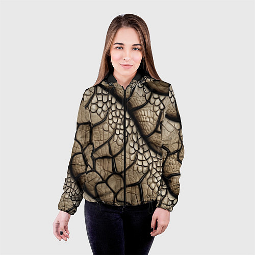 Женская куртка Найди змею / 3D-Черный – фото 4