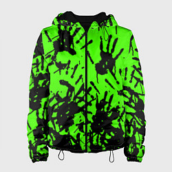 Куртка с капюшоном женская Death stranding руки, цвет: 3D-черный