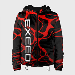 Куртка с капюшоном женская Exeed - red liquid, цвет: 3D-черный