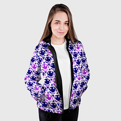 Куртка с капюшоном женская Nirvana neon smile, цвет: 3D-черный — фото 2