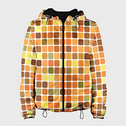 Куртка с капюшоном женская Осенняя палитра, цвет: 3D-черный