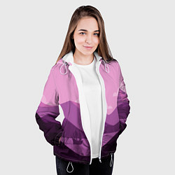 Куртка с капюшоном женская Горное озеро, цвет: 3D-белый — фото 2