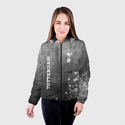 Куртка с капюшоном женская Tottenham - grey gradient вертикально, цвет: 3D-черный — фото 2