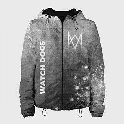 Куртка с капюшоном женская Watch Dogs - grey gradient вертикально, цвет: 3D-черный