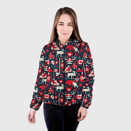 Женская куртка Канада / 3D-Черный – фото 4