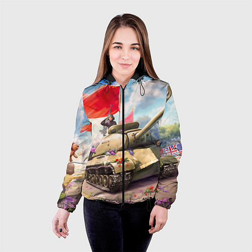 Женская куртка Русский танк / 3D-Черный – фото 4
