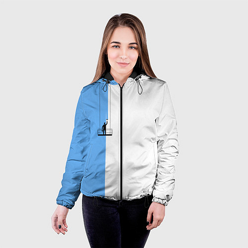 Женская куртка Моляр красит стену / 3D-Черный – фото 4