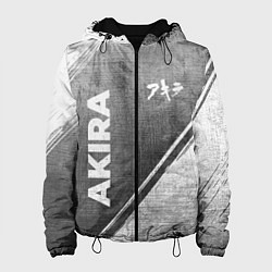 Куртка с капюшоном женская Akira - grey gradient вертикально, цвет: 3D-черный