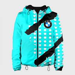 Куртка с капюшоном женская BMW sport краски, цвет: 3D-черный