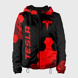 Женская куртка Tesla - red gradient вертикально
