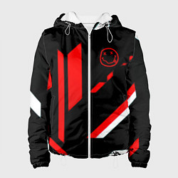 Куртка с капюшоном женская Nirvana текстура полосы, цвет: 3D-белый