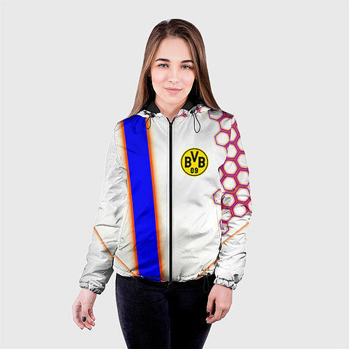 Женская куртка Borussia geometry sport / 3D-Черный – фото 4
