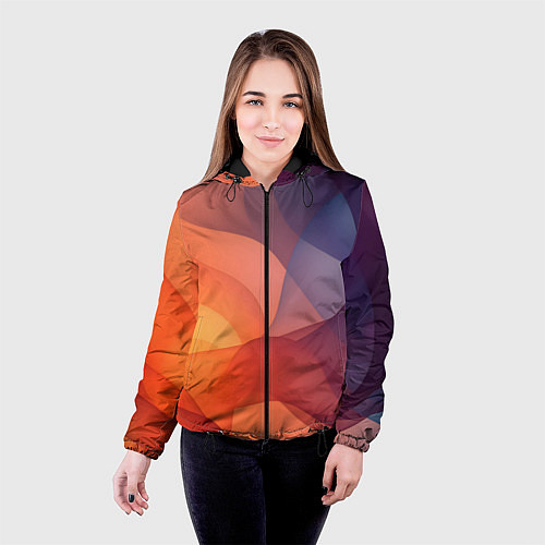 Женская куртка Летящая вуаль / 3D-Черный – фото 4