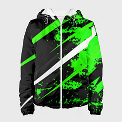 Женская куртка Color black and green