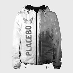 Куртка с капюшоном женская Placebo - white gradient по-вертикали, цвет: 3D-черный